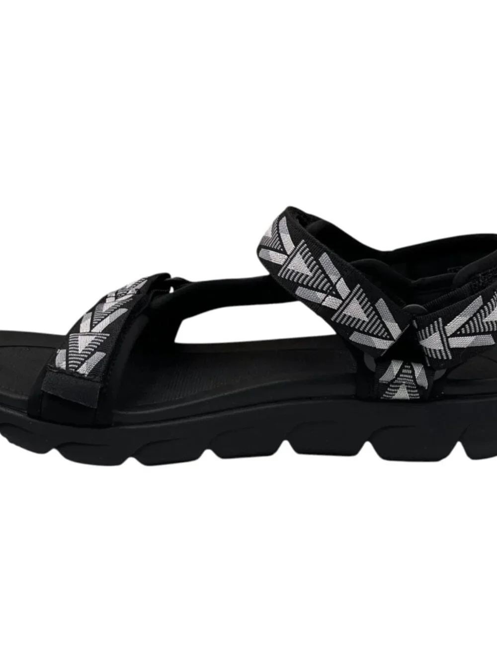 Rieker Men's Cesar 02 Sport Adjustable Walking Sandals Size 10/EU 43 Black/Grey